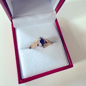Vintage 10k Sapphire ring